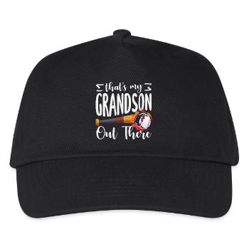 That's my grandson out there baseball - Kids’ Baseball Cap - black - Front