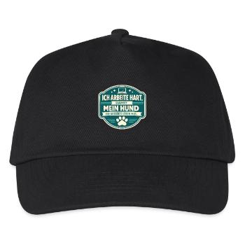 Hard work for my dog - Kids’ Baseball Cap - black - Front