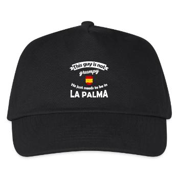 La Palma Humor: Not grumpy, holiday mood - Kids’ Baseball Cap - black - Front