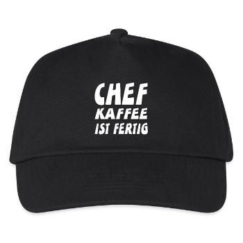 Chef - Kinder Basecap - Schwarz - Vorne