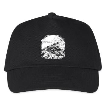 Chemin de fer - Casquette de baseball Enfant - noir - Devant