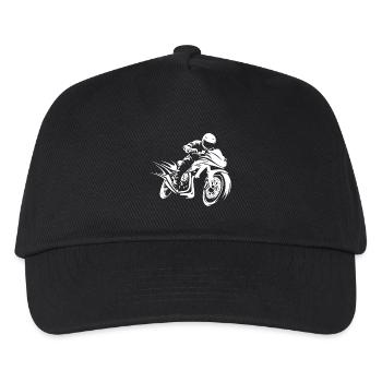 Motorcycle Motorcycle Rider - Kids’ Baseball Cap - black - Front