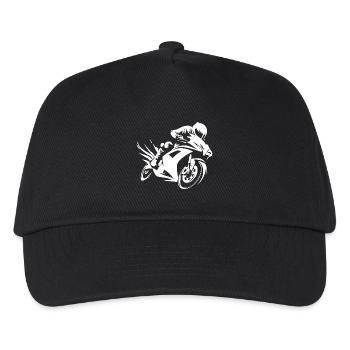 Motorcycle Motorcycle Rider - Kids’ Baseball Cap - black - Front