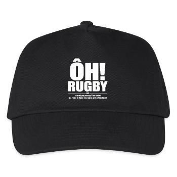 rugby intelligent - Casquette de baseball Enfant - noir - Devant