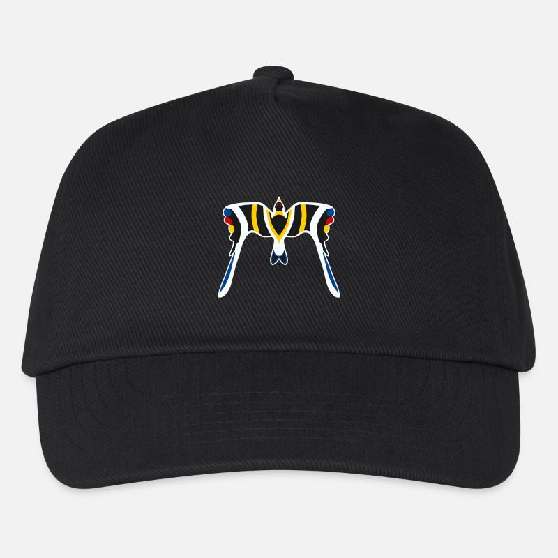 Manta Neon Schwarz Gelb - Kinder Basecap - Schwarz