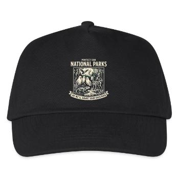 Nationalparks Geisterschutz - Kinder Basecap - Schwarz - Vorne
