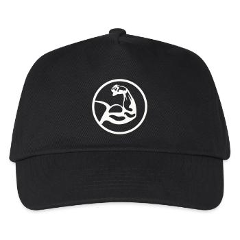 Biceps Noir Blanc - Casquette de baseball Enfant - noir - Devant