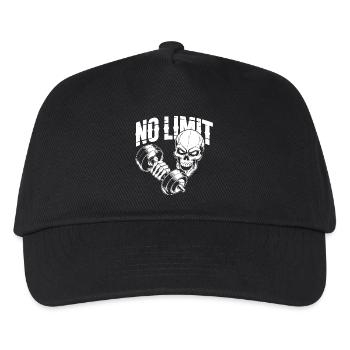 Skull Workout - Kinder Basecap - Schwarz - Vorne