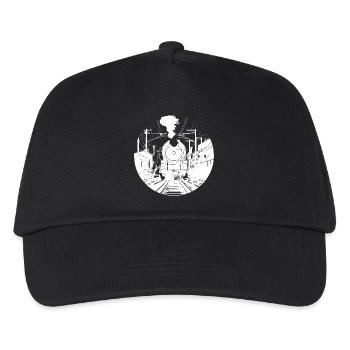 Railway Sketch - Kids’ Baseball Cap - black - Front