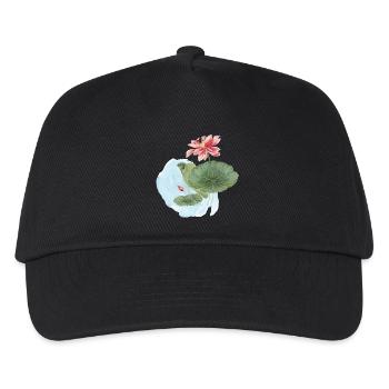 Magie de la Fleur d’Aquarelle en Nénuphar - Casquette de baseball Enfant - noir - Devant