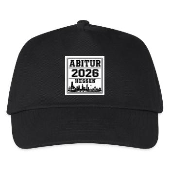 Abitur-2026-Hessen - Kinder Basecap - Schwarz - Vorne
