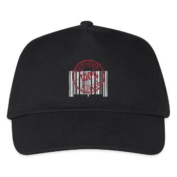 Certified Human - Kids’ Baseball Cap - black - Front