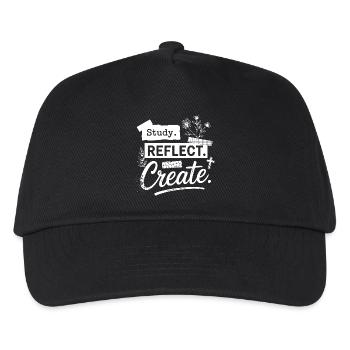 Study. Reflect. Create. - Kids’ Baseball Cap - black - Front