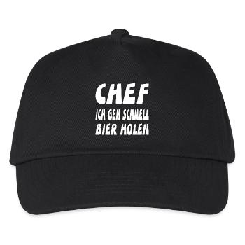 Chef - Kinder Basecap - Schwarz - Vorne