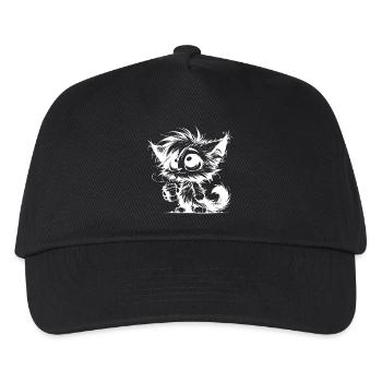 Big eyes, small cup, huge personality - Kids’ Baseball Cap - black - Front