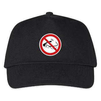 Smart glasses prohibited - Kids’ Baseball Cap - black - Front