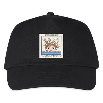 Mer de Tranquillité et de Pensées - Casquette de baseball Enfant - noir - Devant