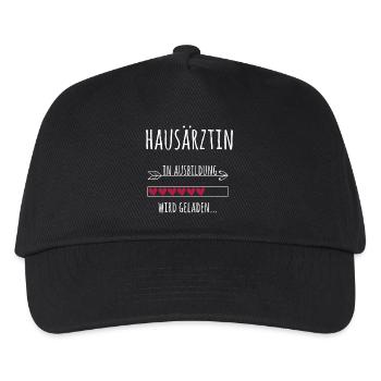Hausärztin Ausbildung Medizinstudium Ärztin - Kinder Basecap - Schwarz - Vorne
