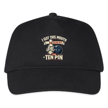 Bowling Humour Drôle Joueur Sport Cadeau - Casquette de baseball Enfant - noir - Devant