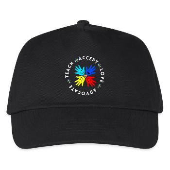 Don d’acceptation pour l’inclusion des enseignants en autisme - Casquette de baseball Enfant - noir - Devant