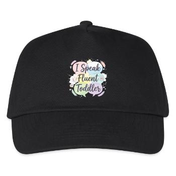 Ich spreche fließend Kleinkind - Kinder Basecap - Schwarz - Vorne