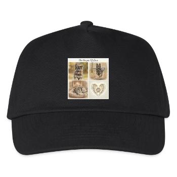 T-shirt cadeau de maman berger allemand sable - Casquette de baseball Enfant - noir - Devant