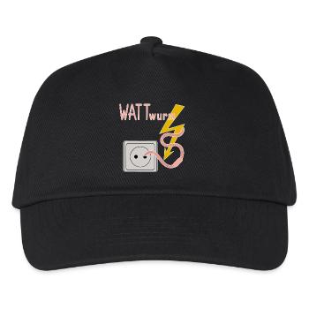 Lugworm Ambiguous Joke Dad Humor Gift Idea - Kids’ Baseball Cap - black - Front