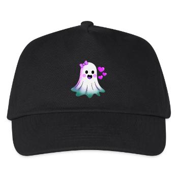 Fantôme pastel avec des cœurs, Fille des Fantômes - Casquette de baseball Enfant - noir - Devant