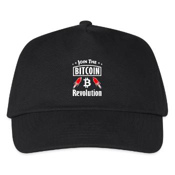 Bitcoin Revolution Rockets - Kids’ Baseball Cap - black - Front