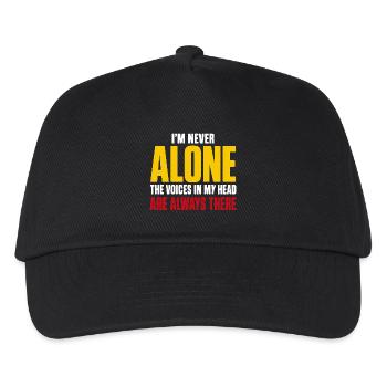 I'm Never Alone The Voices In My Head Humor quote  - Casquette de baseball Enfant - noir - Devant