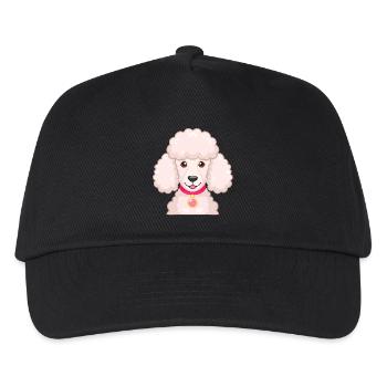 Caniche (Portrait comique) - Casquette de baseball Enfant - noir - Devant