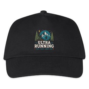 Ultra course - pas rapide, juste loin - Casquette de baseball Enfant - noir - Devant