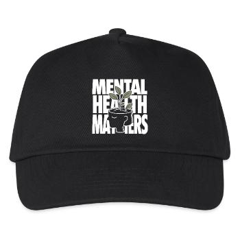 Mental Health Matters Design - Kids’ Baseball Cap - black - Front