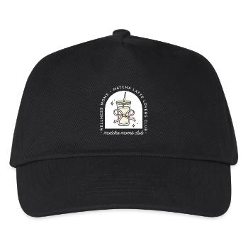 Amateurs de latte club des mamans matcha - Casquette de baseball Enfant - noir - Devant