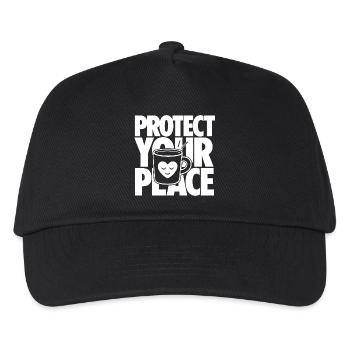 Devis Protect Your Peace Coffee - Casquette de baseball Enfant - noir - Devant