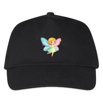 Petite Fée Mignonne aux couleurs pastel – Comic Design - Casquette de baseball Enfant - noir - Devant