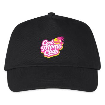 Club des mamans cool ! Néon de palmier personnalisable - Casquette de baseball Enfant - noir - Devant