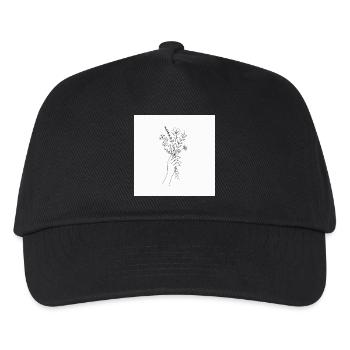 Power of Flower - Kinder Basecap - Schwarz - Vorne