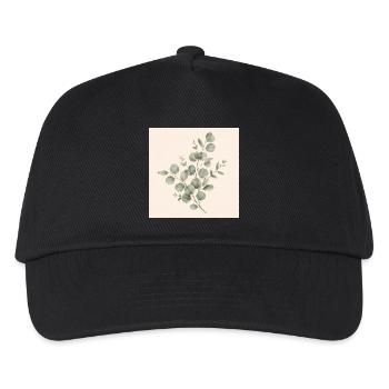 Less Rush, More Life | Vintage Eucalyptus Design - Kids’ Baseball Cap - black - Front