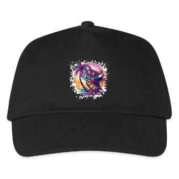 Owl Summer Holiday - Kids’ Baseball Cap - black - Front