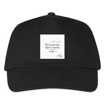 Designer Azzo  - Kinder Basecap - Schwarz - Vorne