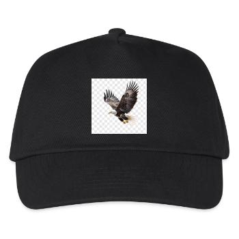 Fliegender Adler Majestätischer Flug - Kinder Basecap - Schwarz - Vorne