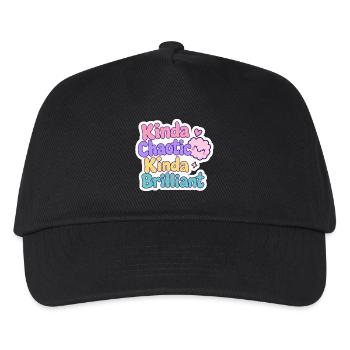 Un peu chaotique, plutôt brillant - Casquette de baseball Enfant - noir - Devant