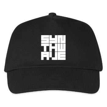 Synthwave Grid logo - Kids’ Baseball Cap - black - Front