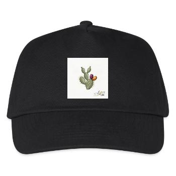 Illustration de cactus avec des fruits colorés - Casquette de baseball Enfant - noir - Devant