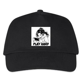 Play Hard Manga Gamer - Casquette de baseball Enfant - noir - Devant