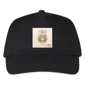 Zodiaque des écrevisses dorées - Casquette de baseball Enfant - noir - Devant