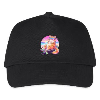 Lunettes de soleil pour skateboard pour chat - Casquette de baseball Enfant - noir - Devant
