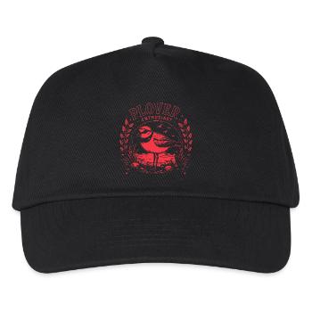 Plover Enthusiast Regenpfeifer Vogel Artwork - Kinder Basecap - Schwarz - Vorne