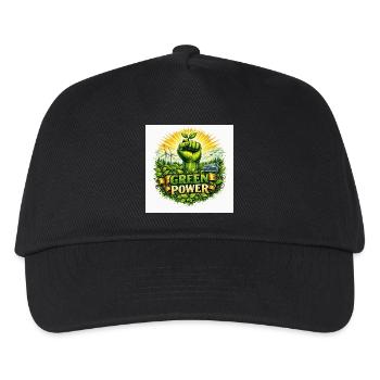 énergie verte - Casquette de baseball Enfant - noir - Devant